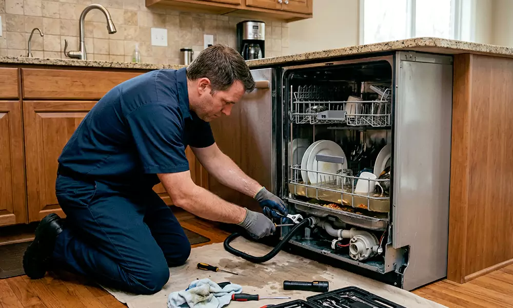 Dishwasher Not Draining Repair in Islip, NY