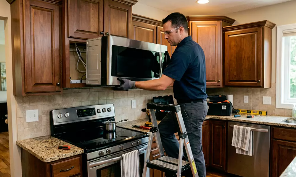 Blomberg Microwave Installation in Islip, NY