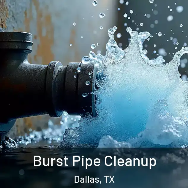  Burst Pipe Cleanup Dallas, TX