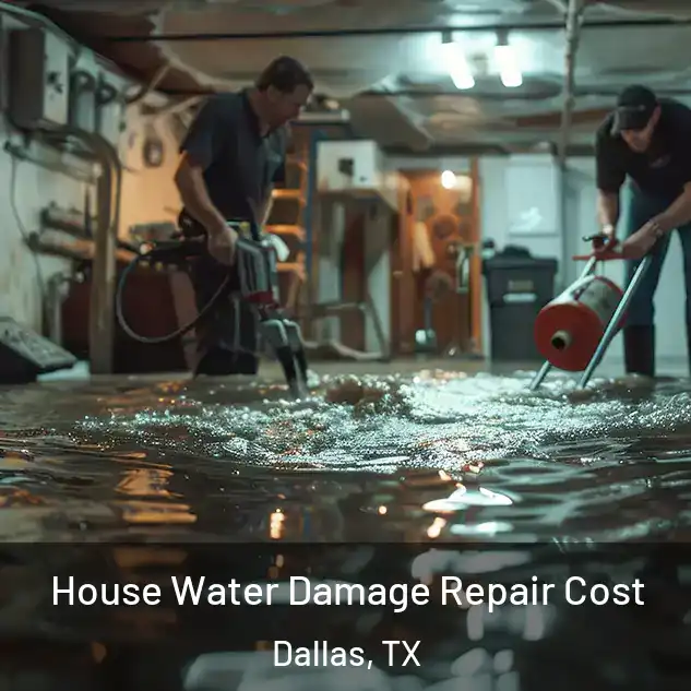  House Water Damage Repair Cost Dallas, TX