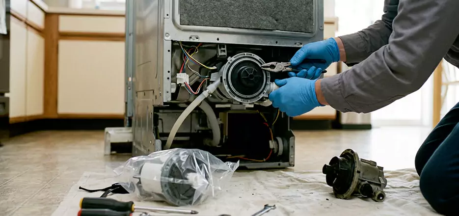 Dishwasher Motor Pump Replacement in Islip