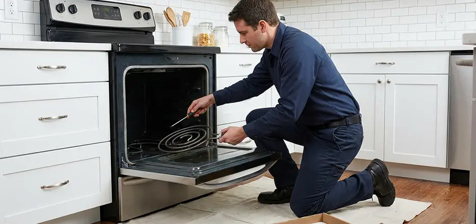 Oven Lower Heating Element Replacement in Islip