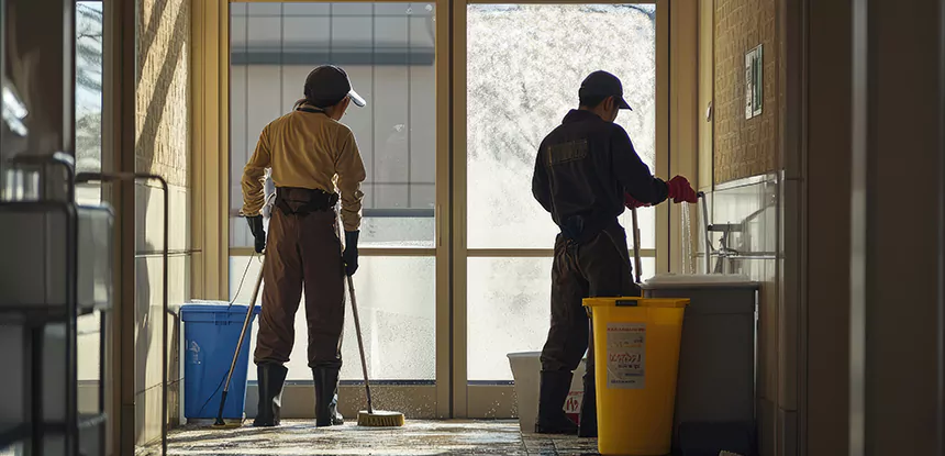 Dallas Hotel Burst Pipe Water Cleanup