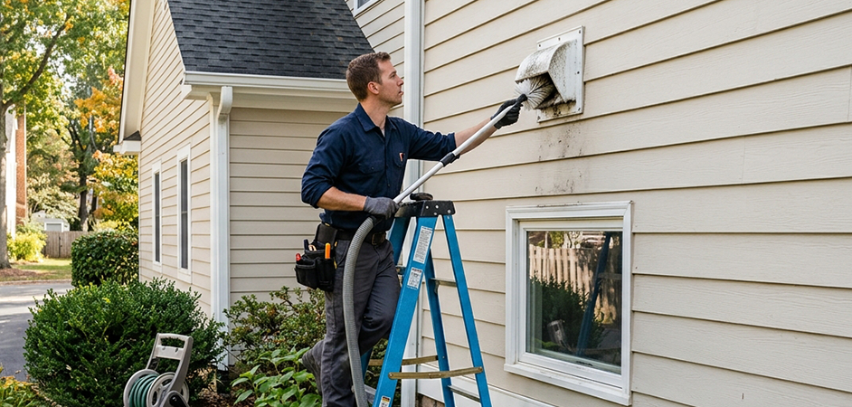 Exterior Vent Cap Cleaning in Sweetwater