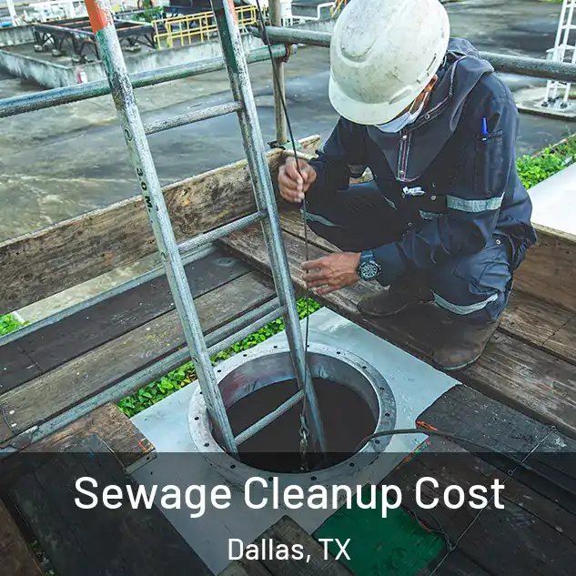  Sewage Cleanup Cost Dallas, TX