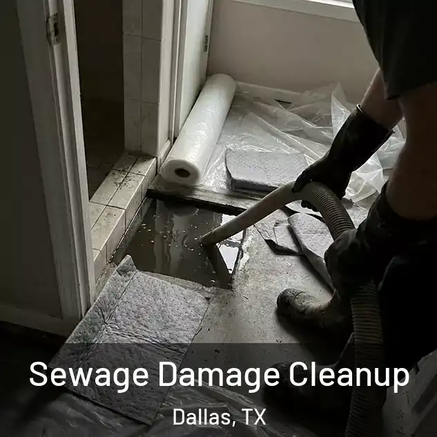  Sewage Damage Cleanup Dallas, TX