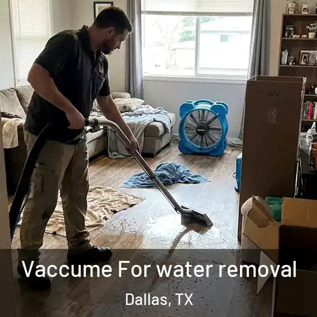  Vaccume For water removal Dallas, TX