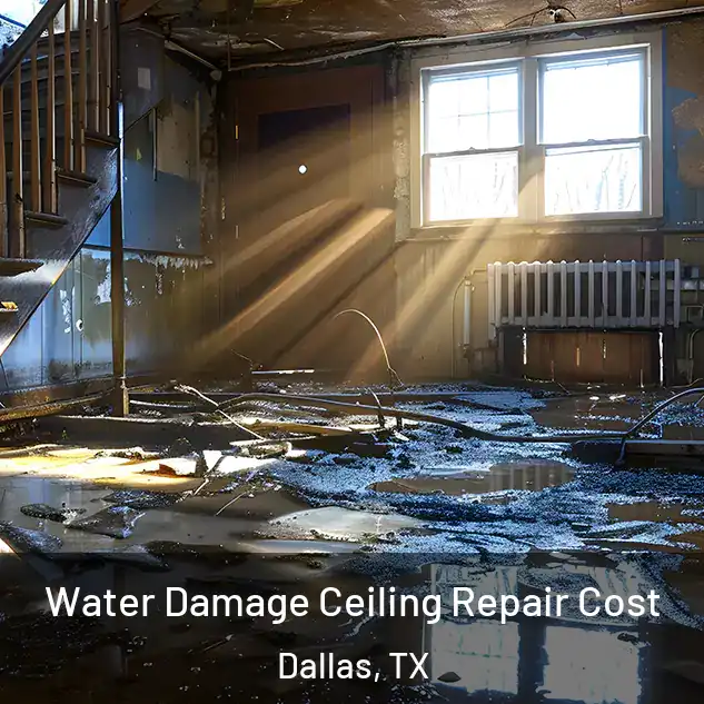  Water Damage Ceiling Repair Cost Dallas, TX