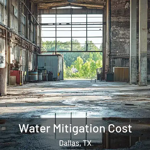  Water Mitigation Cost Dallas, TX