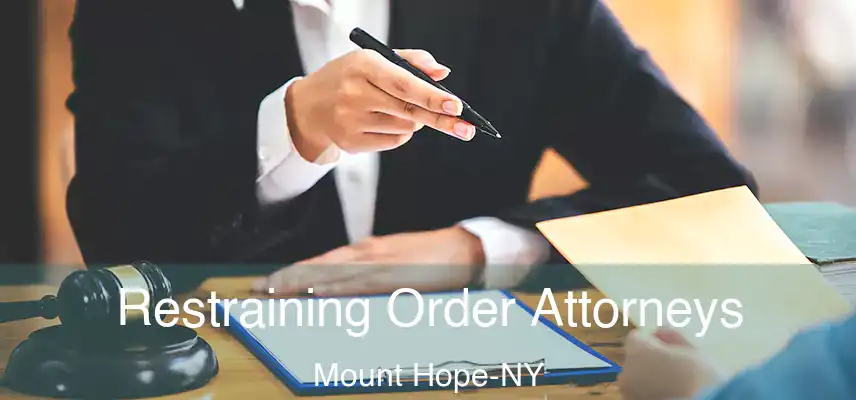 Restraining Order Attorneys Mount Hope-NY